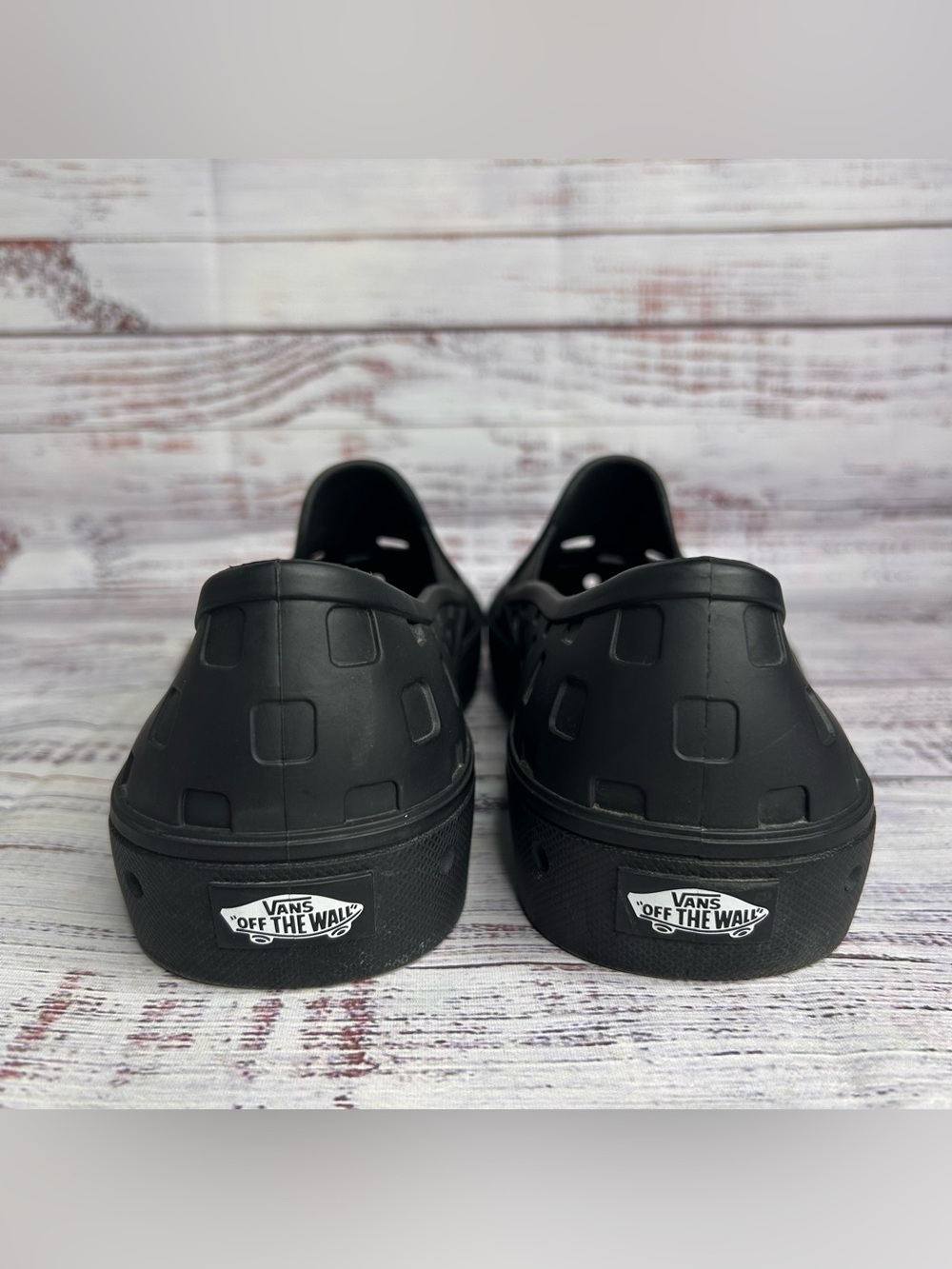 Vans Slip-On TRK Black Trek Rubber Shoes Men’s Size 12 - Picture 4 of 7